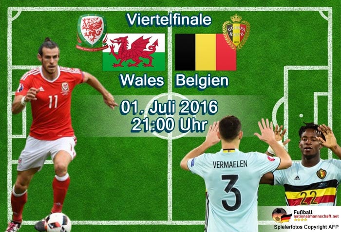 Aufstellung Belgien Wales
