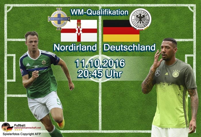 Länderspiel WM 2018 Qualifikation: Deutschland gegen Nordirland am 11.10.2016