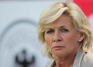 Bundestrainerin Neid setzte Anja Mittag zum 100. Mal ein