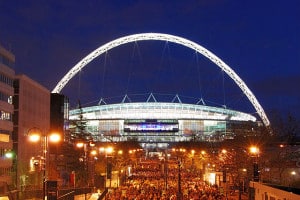 Das Wembleystadion in London (Foto AFP)