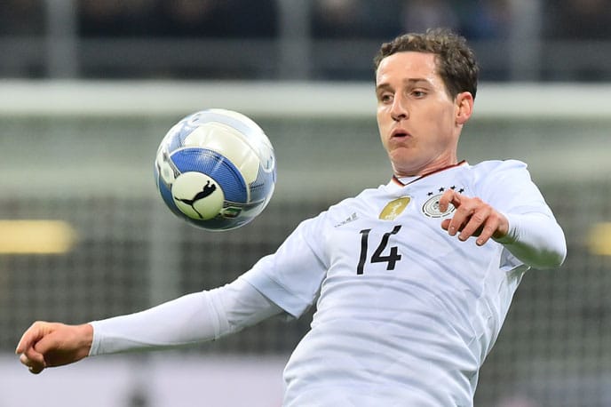 Sebastian Rudy am 15.November 2016 im San Siro Stadium in Mailand. GIUSEPPE CACACE / AFP