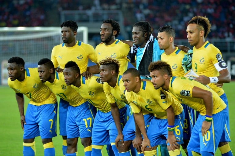 Gabunische Fußballnationalmannschaft gegen Kongo am 21.1.2015 beim Afrika Cup 2015 (Foto AFP)