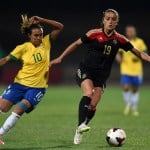 DFB Frauen heute gegen Brasilien (Foto AFP)