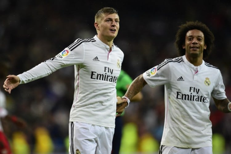 Toni Kroos (l.) will mit Real den Titel in der Champions League verteidigen © AFP PHOTO/ JAVIER