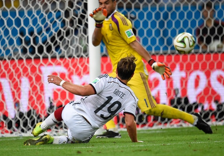 Mario Götze erzielt das Tor des Jahres! (Foto AFP)