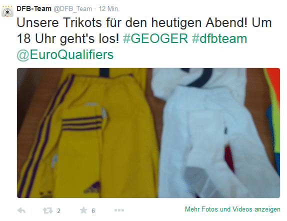 weiße DFB-Trikots 2015