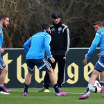 Fußball heute: Training in Tiflis (Foto AFP)