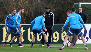 Fußball heute: Training in Tiflis (Foto AFP)