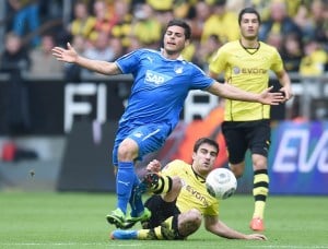 Nationalspieler Kevin Volland_ BVB gegen 1899 Hoffenheim im DFB-Pokal 2015 (Foto AFP)