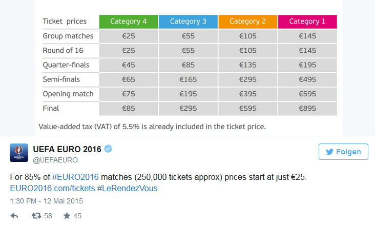 em 2016 tickets