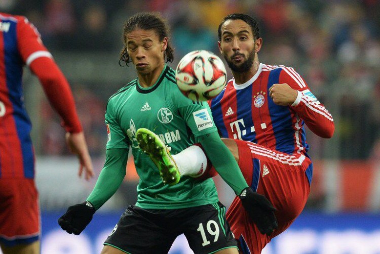 U19-Nationalspieler Leroy Sane (vorne) vom FC Schalke das erste Mal im DFB-A-Nationalmannschaft-Kader. (Foto AFP)