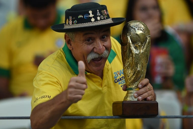 Brasilien - schon lange kein WEltmeister mehr! AFP PHOTO / EITAN ABRAMOVICH