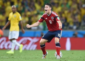 Der Kolumbianer James Rodriguez wurde 2014 Torschützenkönig - bisher konnte er nur eine halbe Stunde spielen - heute gegen Polen soll es wieder Tore geben! AFP PHOTO / VANDERLEI ALMEIDA