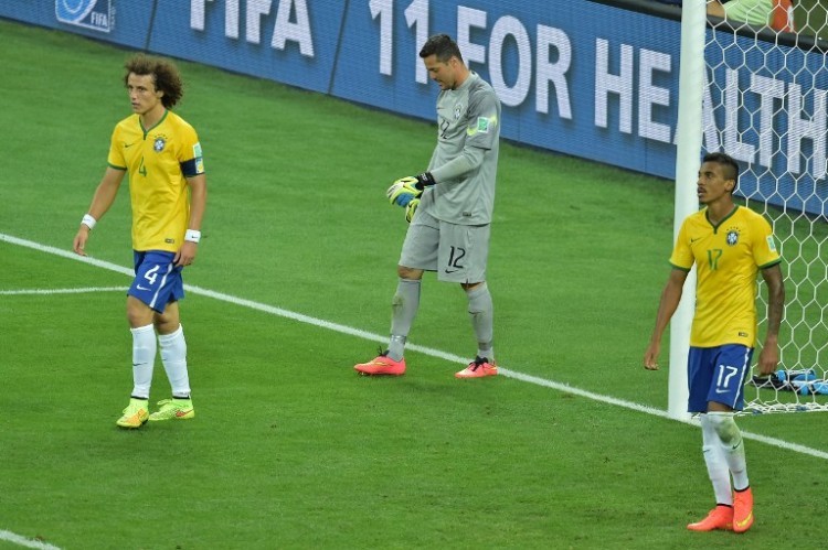 1:7 verliert Brasilien im WM 2014 Halbfinale. AFP PHOTO / GABRIEL BOUYS
