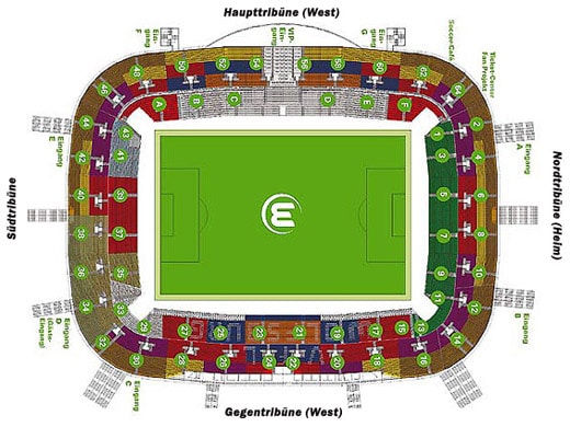 Wolfsburg Stadionplan