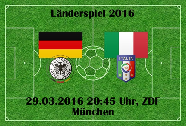 ARD Livestream heute Abend: Länderspiel Deutschland gegen Italien