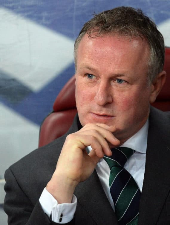 Michael O'Neill: Nationaltrainer von Nordirland. AFP PHOTO / DANIEL MIHAILESCU