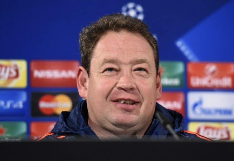 Leonid Sluzkijhat hier in Diensten von CSKA Moscow in der Champions League gegen den VfL Wolfsburg am 14. September 2015. AFP PHOTO / TOBIAS SCHWARZ