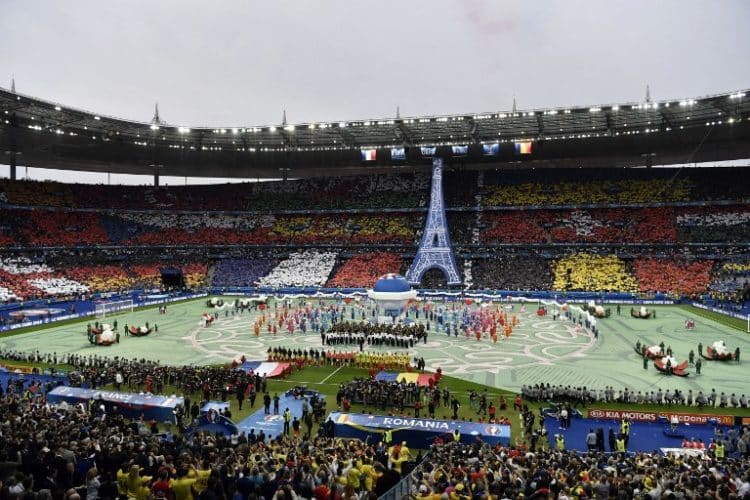 Stade de France, in Saint-Denis, am 10.Juni 2016. / AFP PHOTO / PHILIPPE LOPEZ