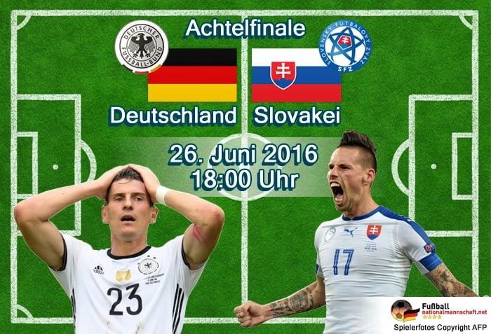 Achtelfinale Deutschland - Slowakei am 26.06.: Die Aufstellung heute Abend