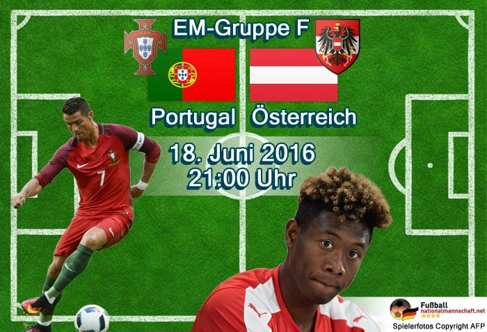 Portugal und Österreich treffen bei der EM heute aufeinander