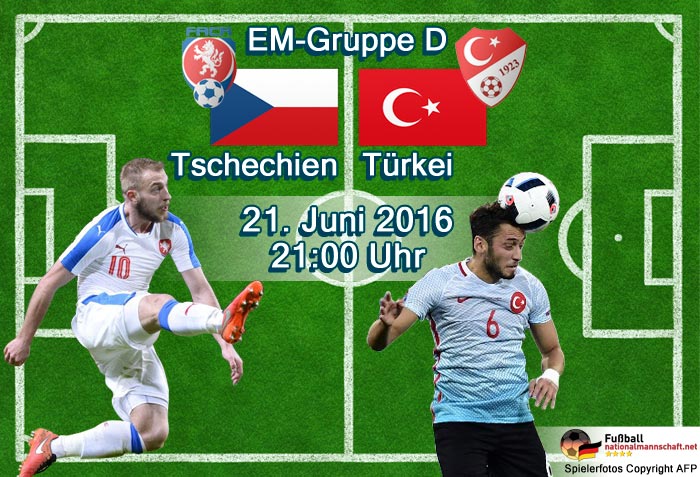 Fußball heute EM 2016 ** 0:1 Türkei - Tschechien * Em-Liveticker