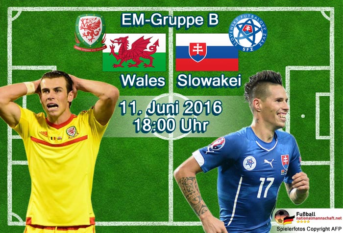 EM 2016: Wales - Slowakei