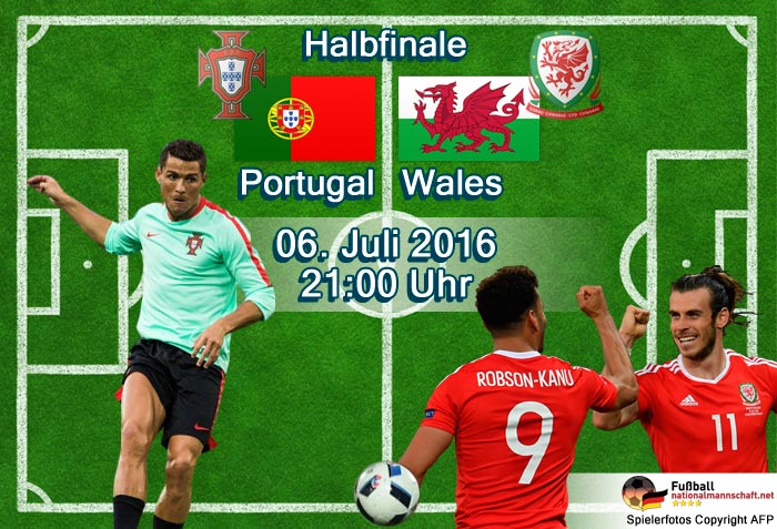 EM-Halbfinale Portugal - Wales