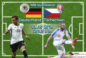Länderspiel WM 2018 Qualifikation: Deutschland gegen Tschechien am 08.10.2016