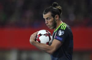 Gareth Bale aus Wales - heute im Einsatz gegen Georgien / AFP PHOTO / JOE KLAMAR