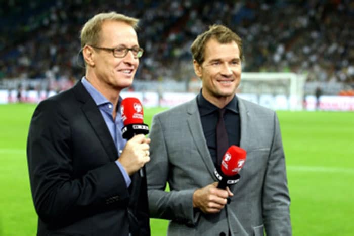 Florian König (links) kommentiert schon lange Sportevents für RTL.  Foto: RTL / Guido Engels