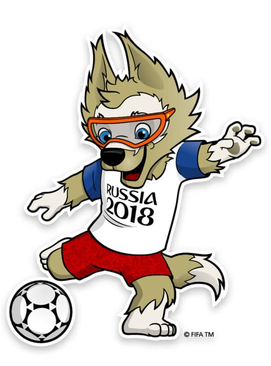 Die FIFA zeigt das Maskottchen Zabivaka das erste Mal am 22.Oktober 2016 mit dem Namen "Zabivaka". / AFP PHOTO / FIFA / STRINGER