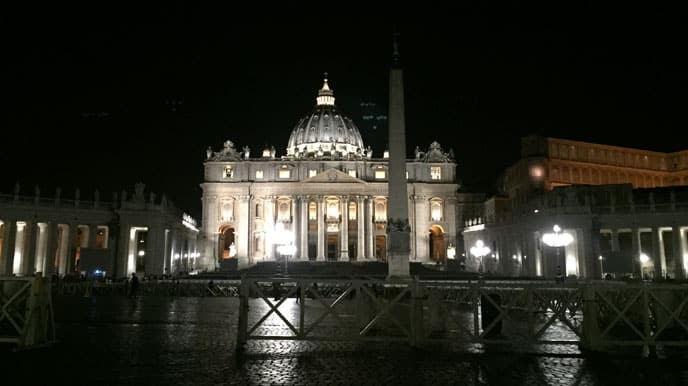 Nationalmannschaft bekommt Heiligenschein beim Papst (Foto: eigenes Archiv)