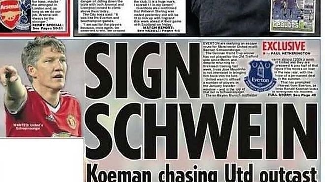 Englische Medien spekulieren über die Zukunft von Bastian Schweinsteiger