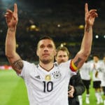 Tschö Poldi. Abschied aus der Nationalelf. PATRIK STOLLARZ / AFP