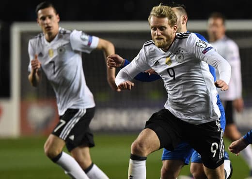 André Schürrle, der Mann des Abends beim 4:1 über Aserbaidschan. PHOTO AFP.