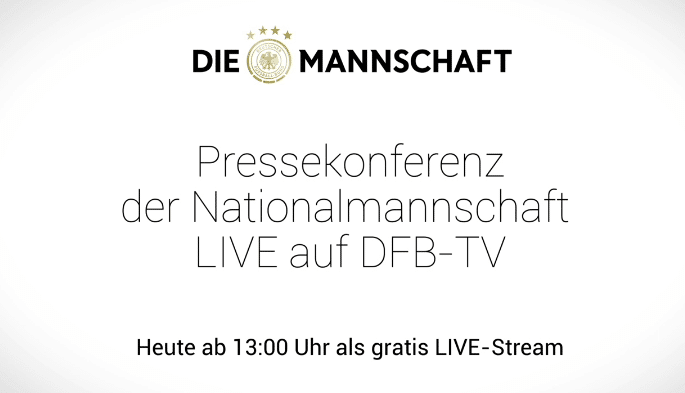 DFB-Pressekonferenz Livestream zum Länderspiel: Deutschland vs Brasilien 