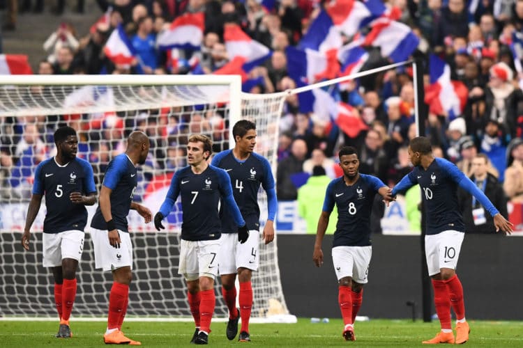 Frankreich verliert mit 2:3 gegen Kolumbien am 23.März 2018. / AFP PHOTO / FRANCK FIFE