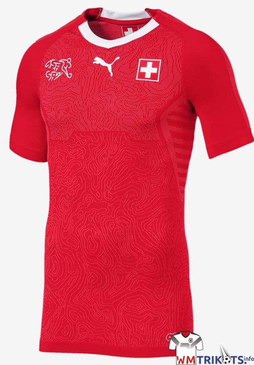 Das neue Heimtrikot der Schweiz zur WM 2018 von Puma. Photo: Puma Presse.