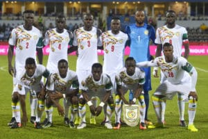 Senegals Mannschaft stehen im Achtelfinale heute / AFP PHOTO / KHALED DESOUKI