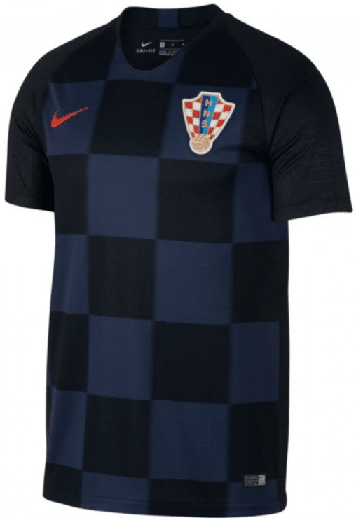 Kroatiens neues Auswärtstrikot von Nike für die WM 2018 in Russland. Photo: Nike.