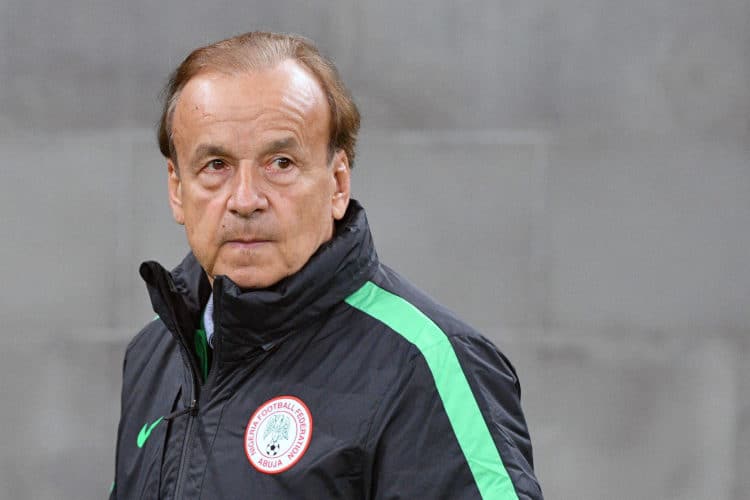 Nigerias deutscher Trainer Gernot Rohr. Photo: AFP.