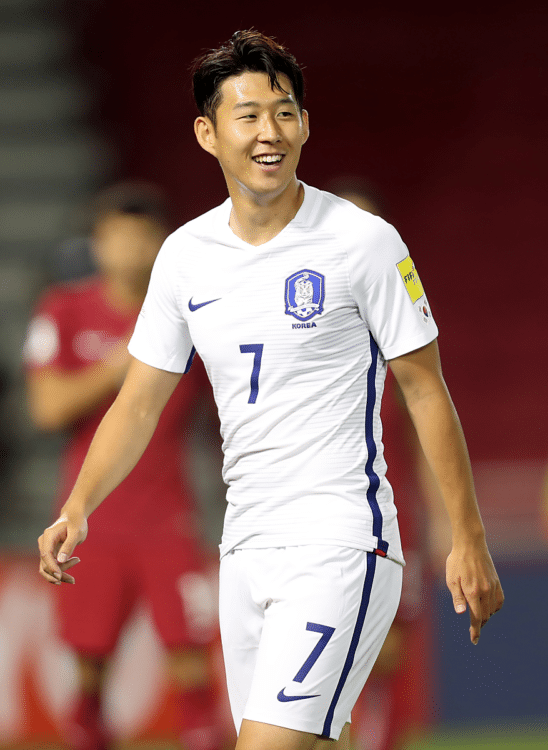 Südkoreas Heu Min-Song während dem WM 2018 Qualifikationsspiel zwischen Katar und Südkorea im Jassim Bin Hamad Stadion in Doha am 13. Juni 2017. / AFP PHOTO / KARIM JAAFAR