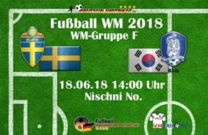 Fußball heute um 14 Uhr: Schweden gegen Südkorea