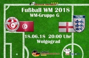 Tunesien gegen England heute bei der Fußball WM 2018.