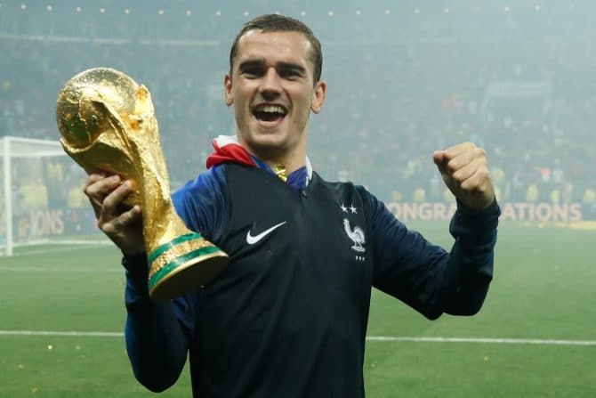 Antoine Griezmann wird Weltmeister 2018! / AFP PHOTO / FRANCK FIFE / AFP PHOTO / Odd ANDERSEN