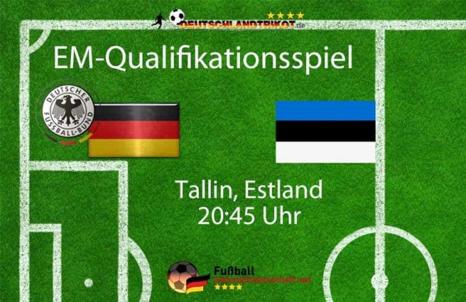 Länderspiel Deutschland gegen Estland abends am 13.10.2019 in Tallin, Estland.