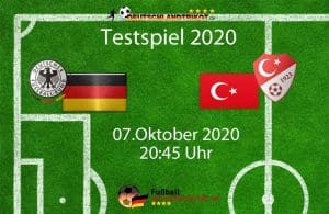 Länderspiele Deutschland gegen die Türkei am 07.Oktober 2020