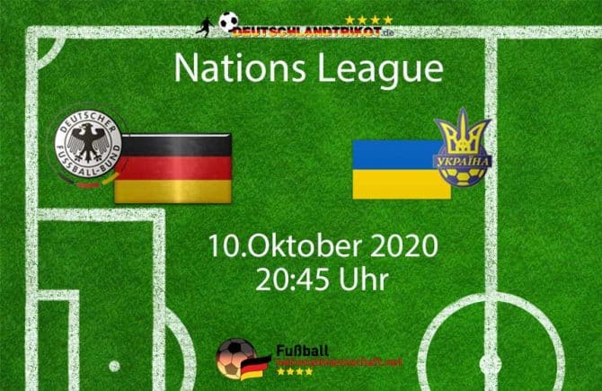 Länderspiel Deutschland gegen die Ukraine am 10.Oktober 2020