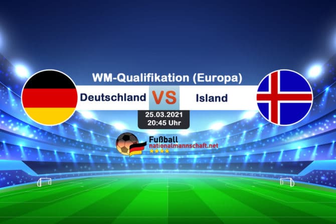 Länderspiel Deutschland gegen Island am 25.3.2021